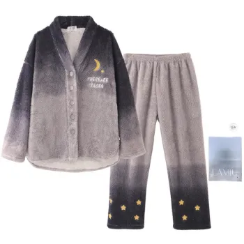 Lan Miao Pajama Set Women's Shopping Bag Silver Gray