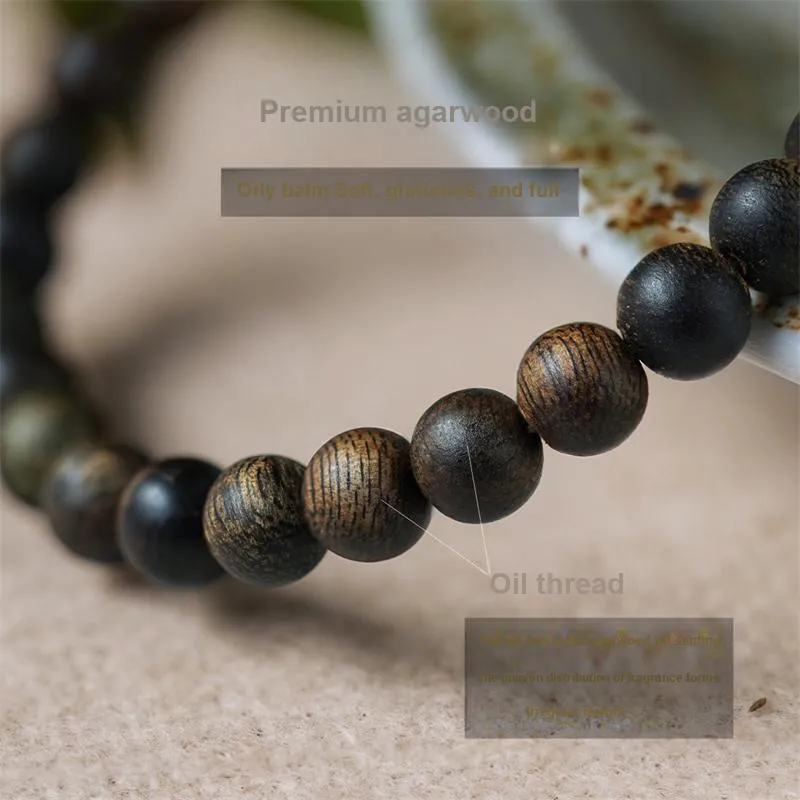 DALONG Aromatic Agarwood Bracelets Unisex-3