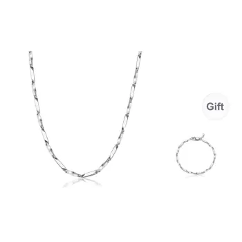 FOREVER MELODY Titanium Steel Necklaces Unisex