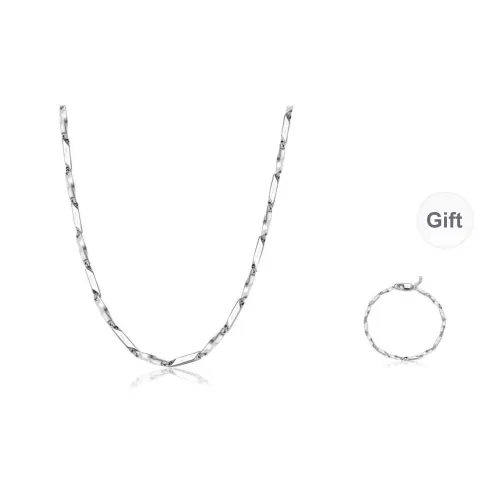 FOREVER MELODY Titanium Steel Necklaces Unisex