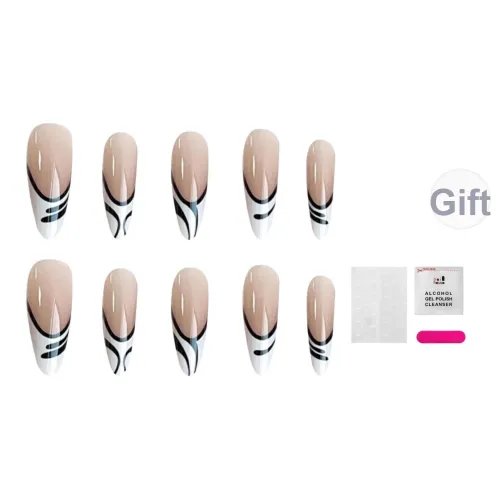 JIABITU Минималистичный Линия Съемный Цвет Система для Ногтей Мягкий на Ногтях Длинный Однотонный Градиентный Coquette