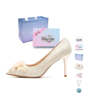 Dawei's House Slim Heel High Heels Women's Apricot