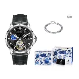 Silver Case Black Dial