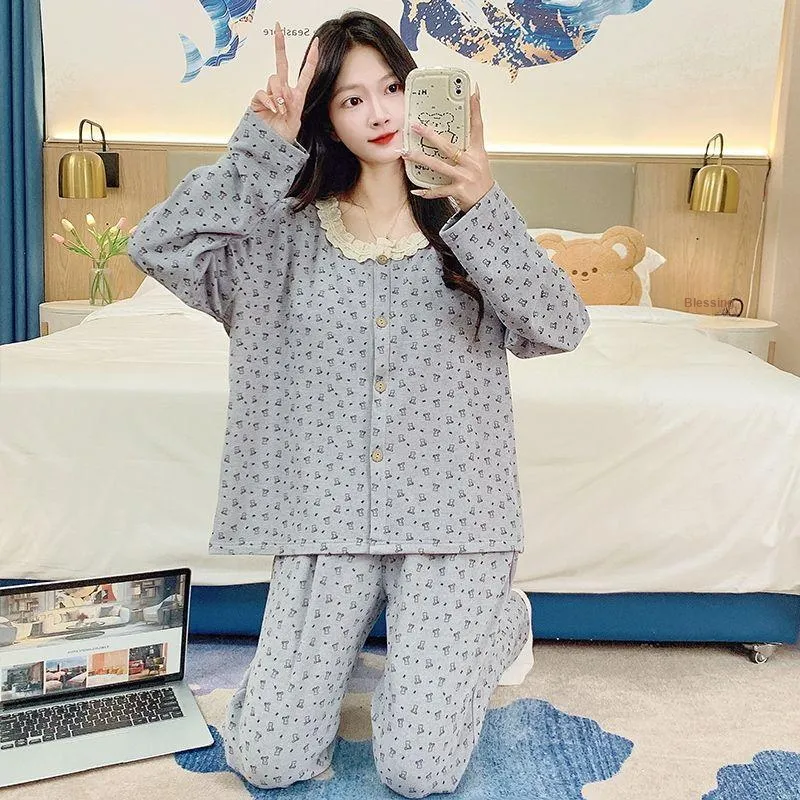 DanceBees Pajama Set Women's Standard Color-5