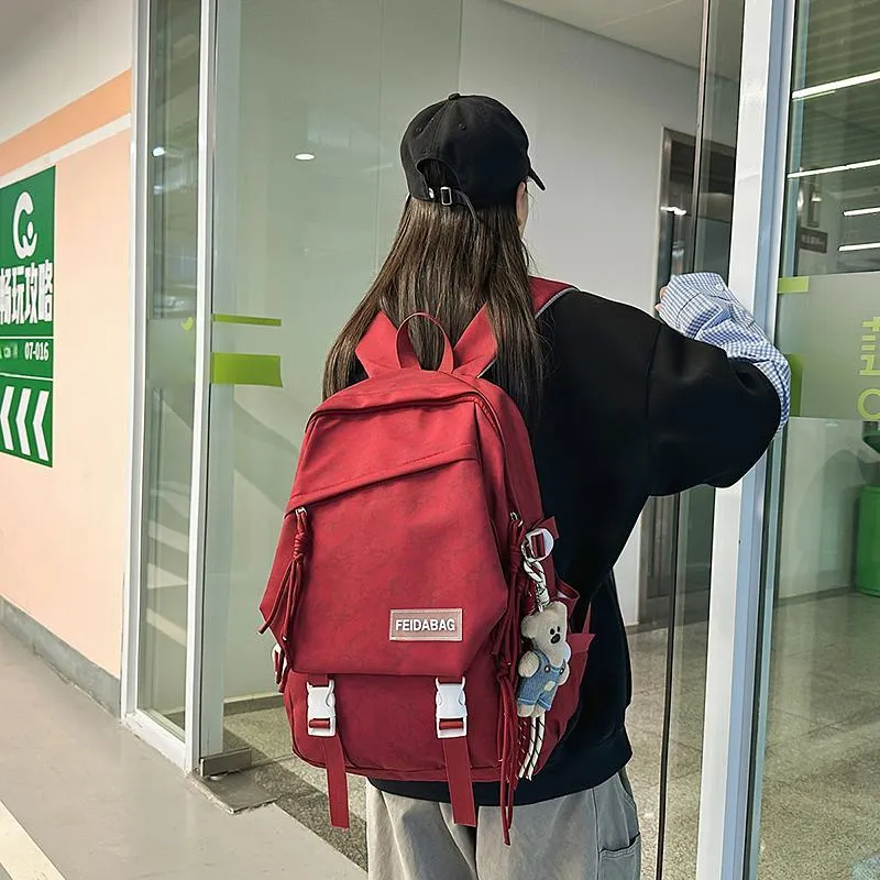 DCLOUD Nylon Backpack Unisex Multicolor-24