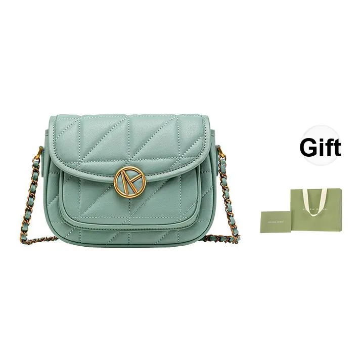 VANESSA HOGAN Корова Кожа Ромб Узор Сумка Сумка через плечо Седло Сумка Сумка через плечо Женская Черная