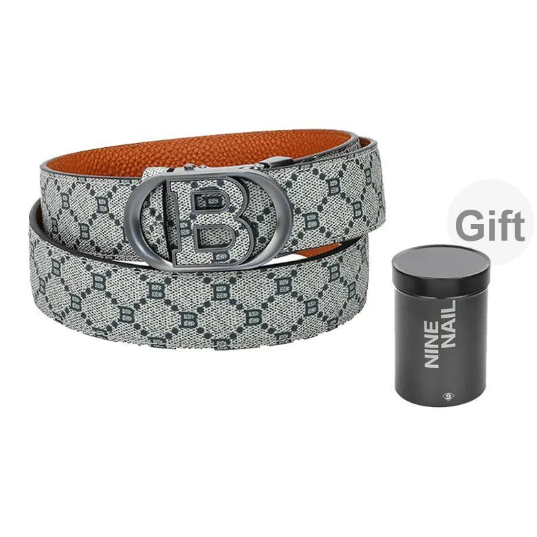 NINE NAIL Leather Belts Men
