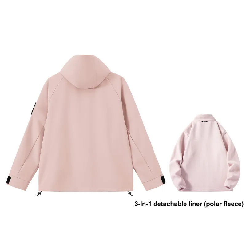 P8H9 Water Resistant Windproof Breathable Warm Lightweight Windbreaker Jacket Unisex-34