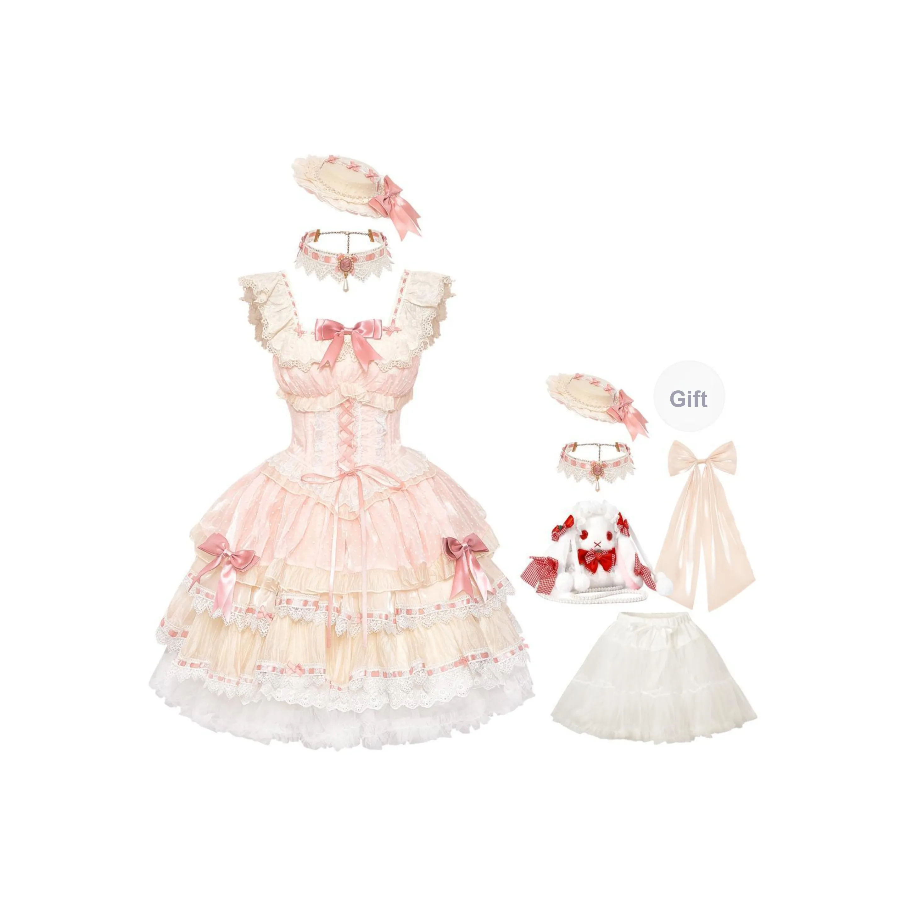 XUANSHU Короткий рукав Платье Женское Розовое