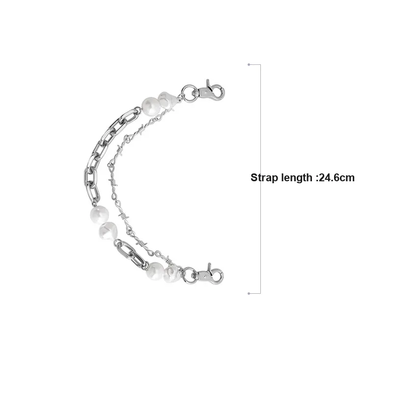Ingenuity Handmade Metal Alloy Bag Accessory Women's White-1