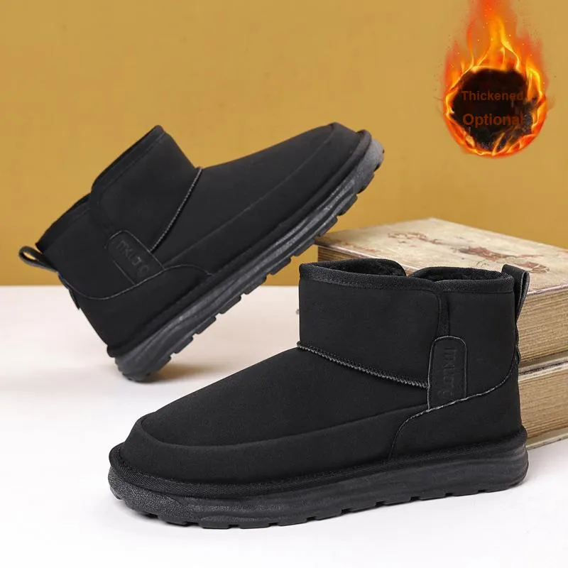 Wooden Rabbit Thermal Short Snow Boots Men's-3
