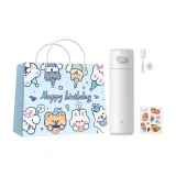 Small Ecru (Cute Pet Design Birthday Shopping Bag+Sticker+Cup Cleaning Brush)