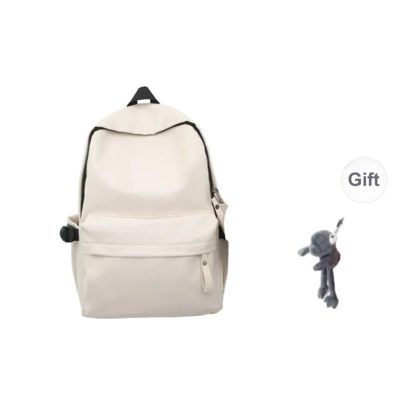 BRABOSTON PU Backpack Unisex White/Gray/Black/Brown-17