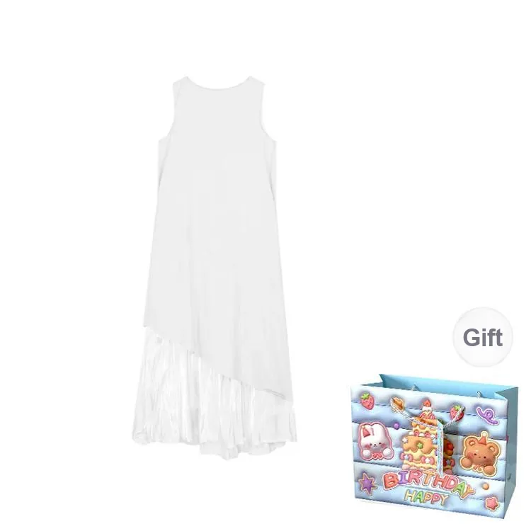 QUIET ANGEL Sleeveless Dress Women's White-1