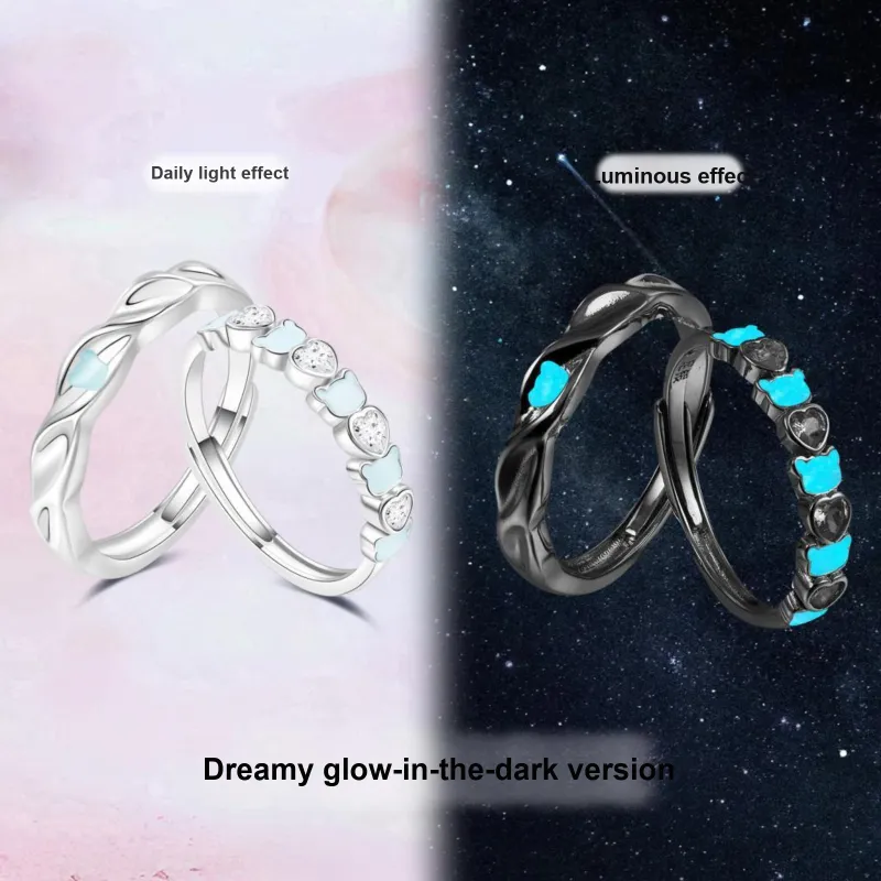 CAREBEARS S925 Silver Rings Unisex-2
