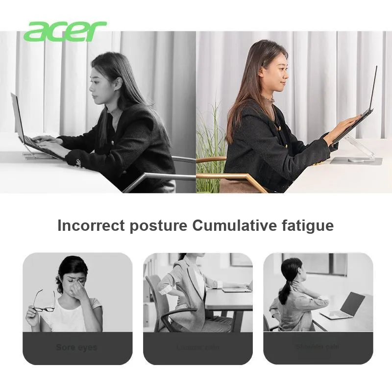 Acer Compact Portable Desktop Live Streaming Multifunction 360° Rotating Flat Phone Stand-3