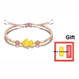 Chinese Auspicious Animal Baby Rope Bracelet[Pink]