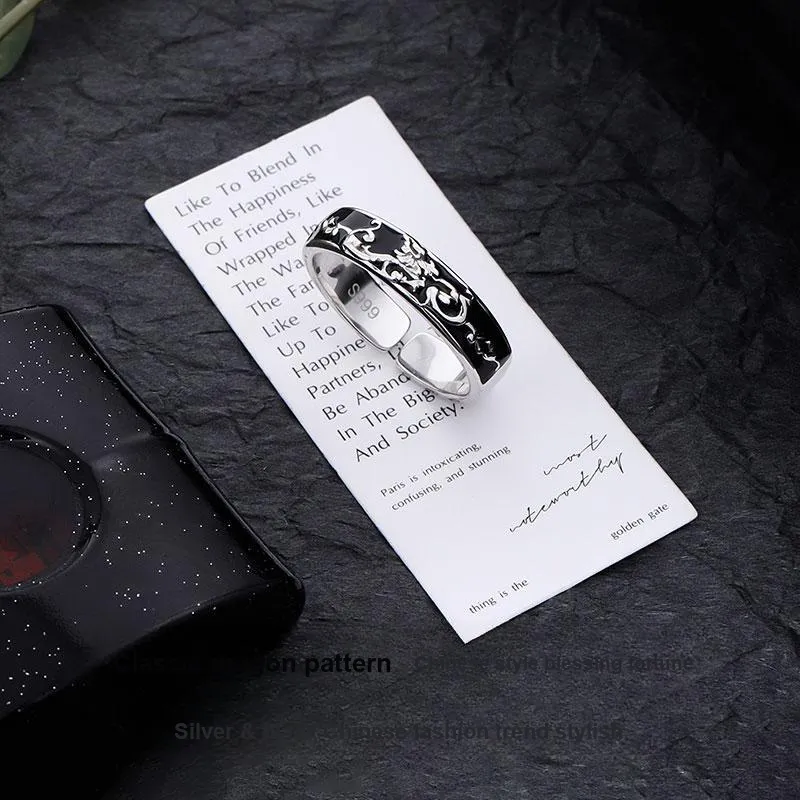 FOREVER MELODY Sterling Silver Rings Men's-4