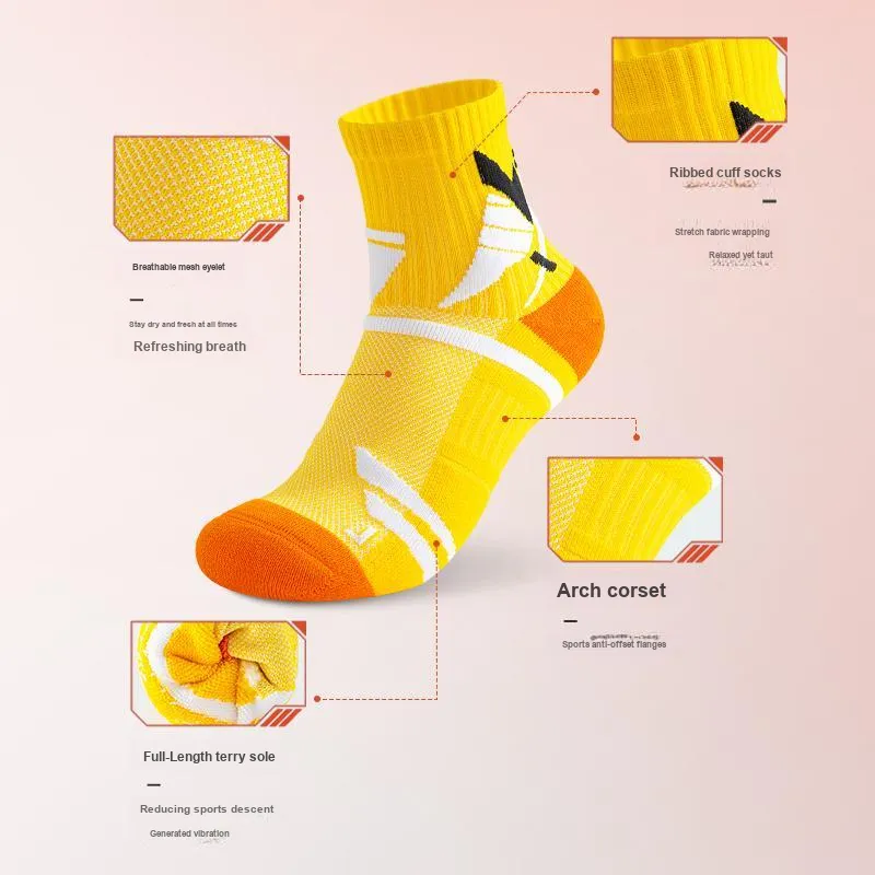 JIAZINI Basketball Socks Men's 3 Pack-7