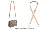 3 Sections Adjustable 1.5cm-Width Vegetable Tanned Leather[Top Grain Cow Leather]-Glossy Edge