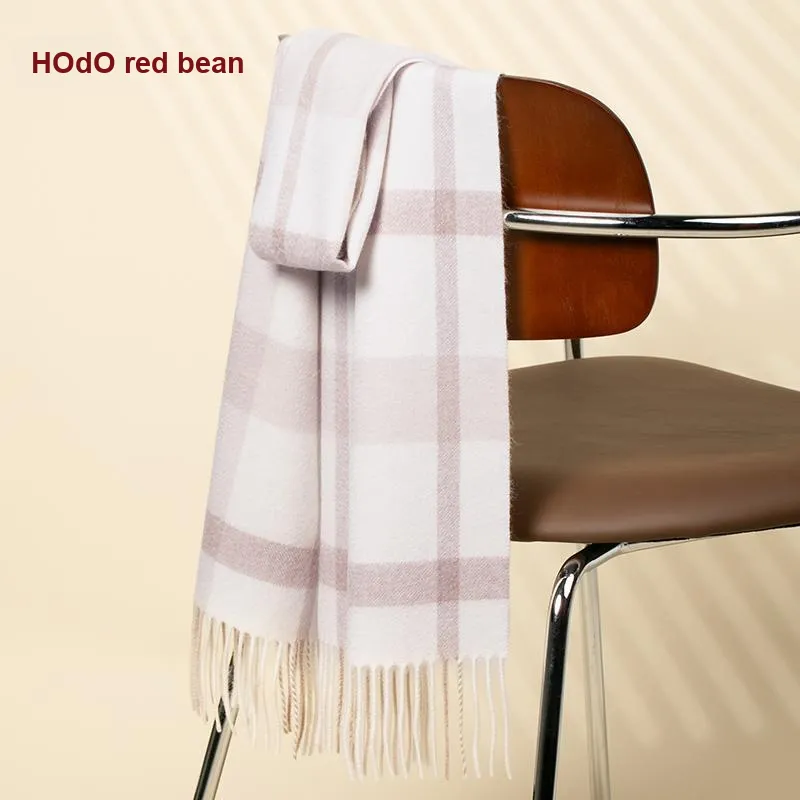 Red Bean 100% Cashmere Knit Scarves Women's-1