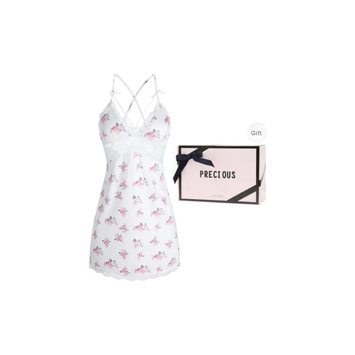 OEING Nightgown Women's Gift Box Set White