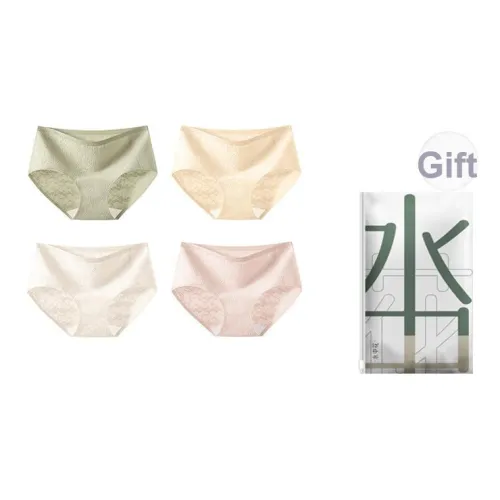 Flowers in water Трусики-бикини Женские Shopping Bag 4 шт