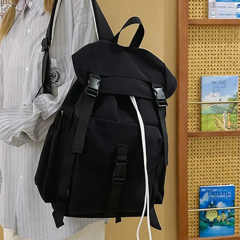Yalu Nylon Backpack Regular Unisex Green/Khaki/Gray/Black-24