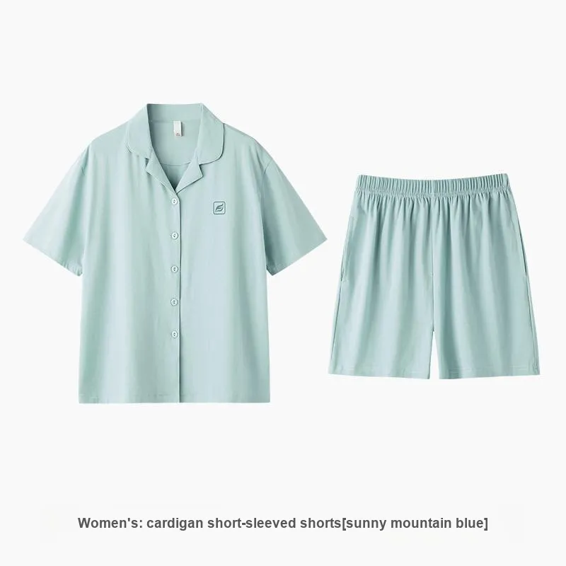 ZAO FU NIAO Pajama Set Women's Sunny Mountain Blue-1