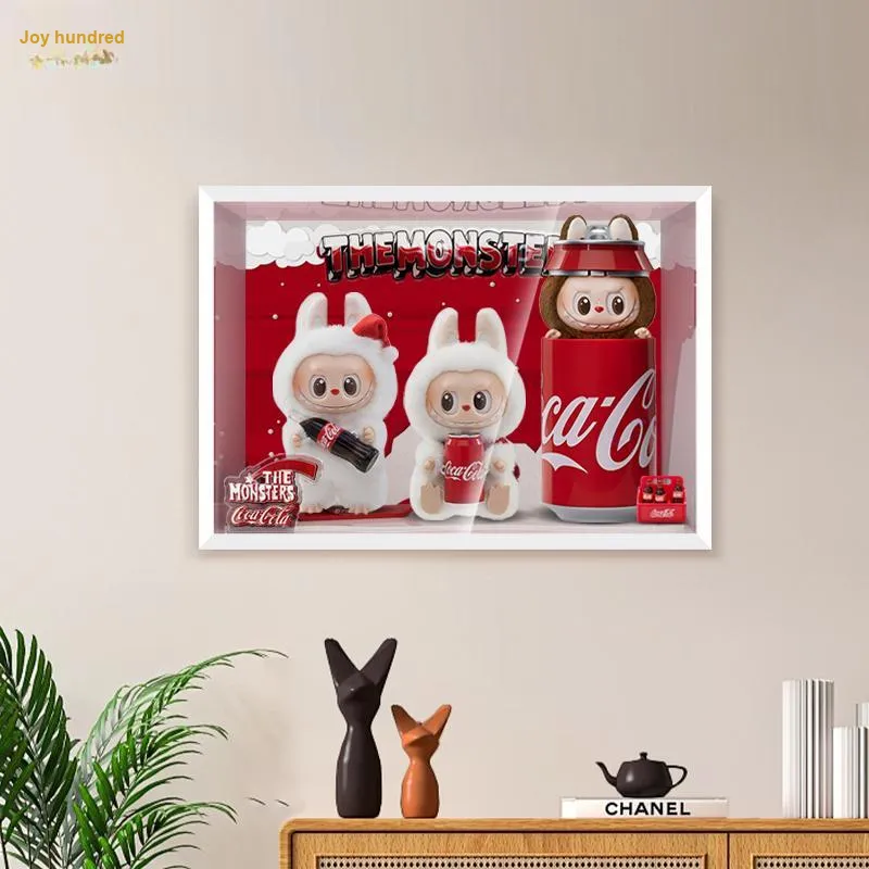 LIGHT YOUR BRICKS Pop Mart, Coca Cola Collection Vinyl Face Display Case Model Accessories-1