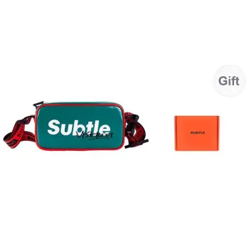 Subtle PVC Crossbody Bag Regular Unisex Black/Green