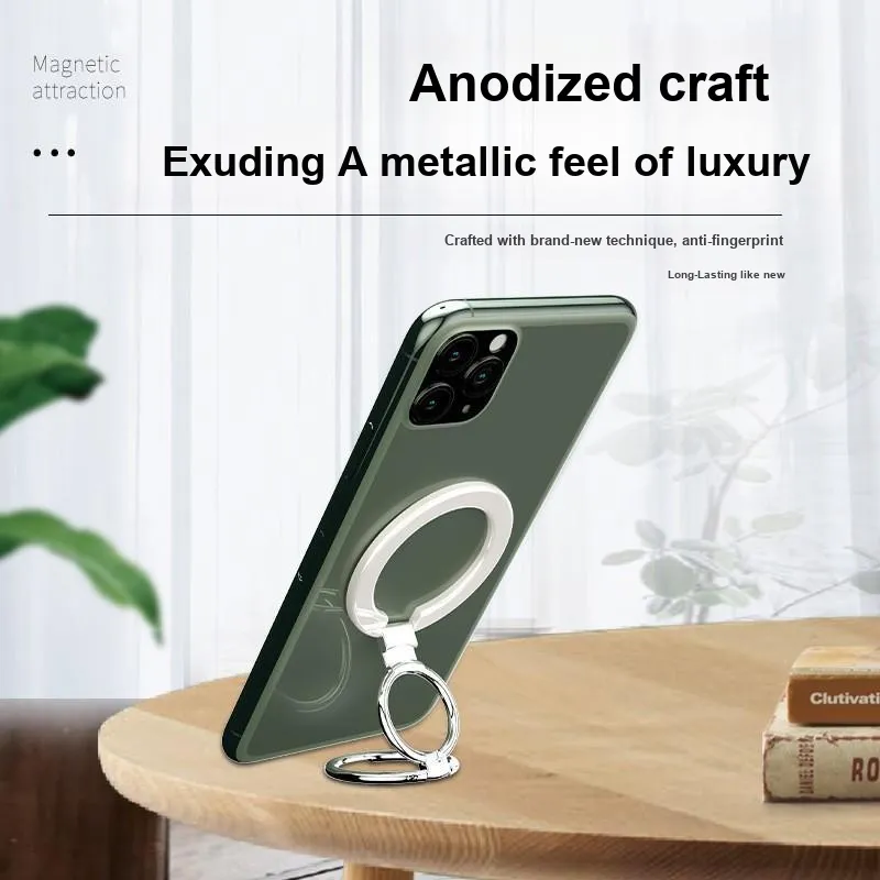 CHRROTA Magsafe Ring Clamp Phone Stand Foldable 180-Degree Rotating Desktop Stand Magnetic All-2