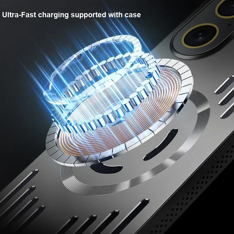 Yoobao Metal Impact Resistant Magnetic Phone Cases Compatibility  IPhone 16 Pro/Apple 16 Pro Max/16e Trendy And Cool-22