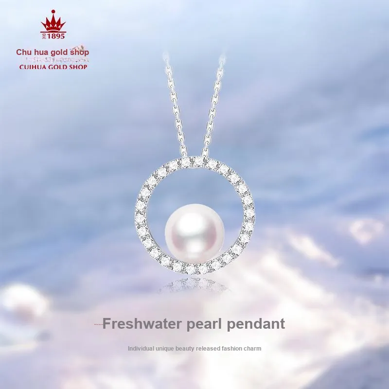 Cuihua Gold Shop Pearl Pendants Women's-1
