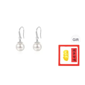 Chongqing Gold Store S999 Fine Silver Earrings Women's
