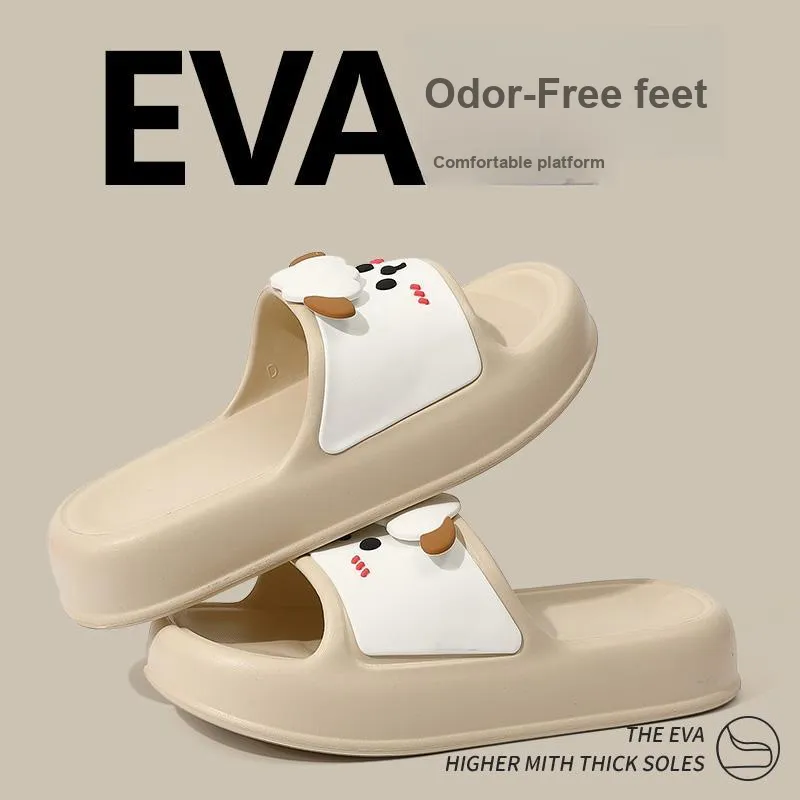 Foot Recreation Summer Comfortable Soft Noise Reducing Cute Lamb Slippers, Home Slippers, Couple Same Style-18