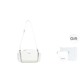 Karkki Leather Crossbody Bag, Shoulder Bag Women's White