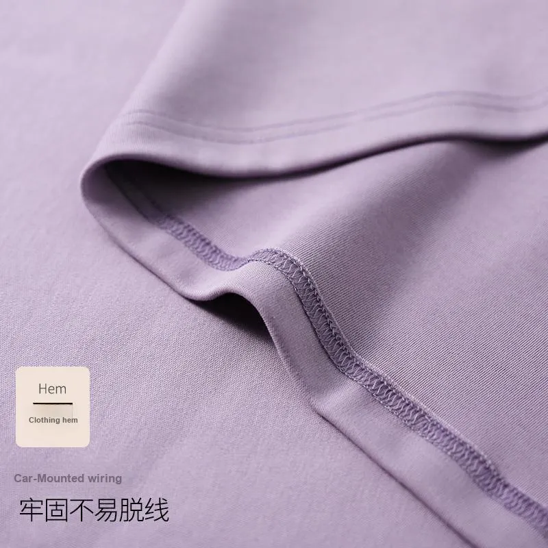 The Story Of The Flower Season Pajama Set Women's Violet-4