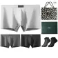 3 Pack Box Included (Light Gray+Black+Iron Gray) with 2 Pack Socks+Shopping Bag