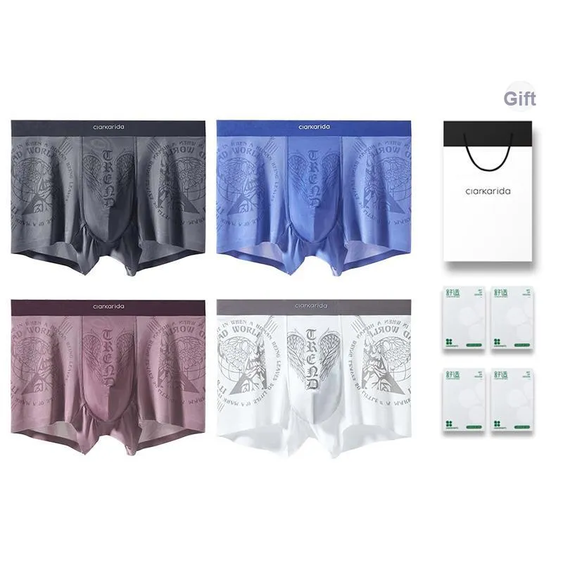 Clarkarida Underpants Men's 4 Pack Gift Box Set-9