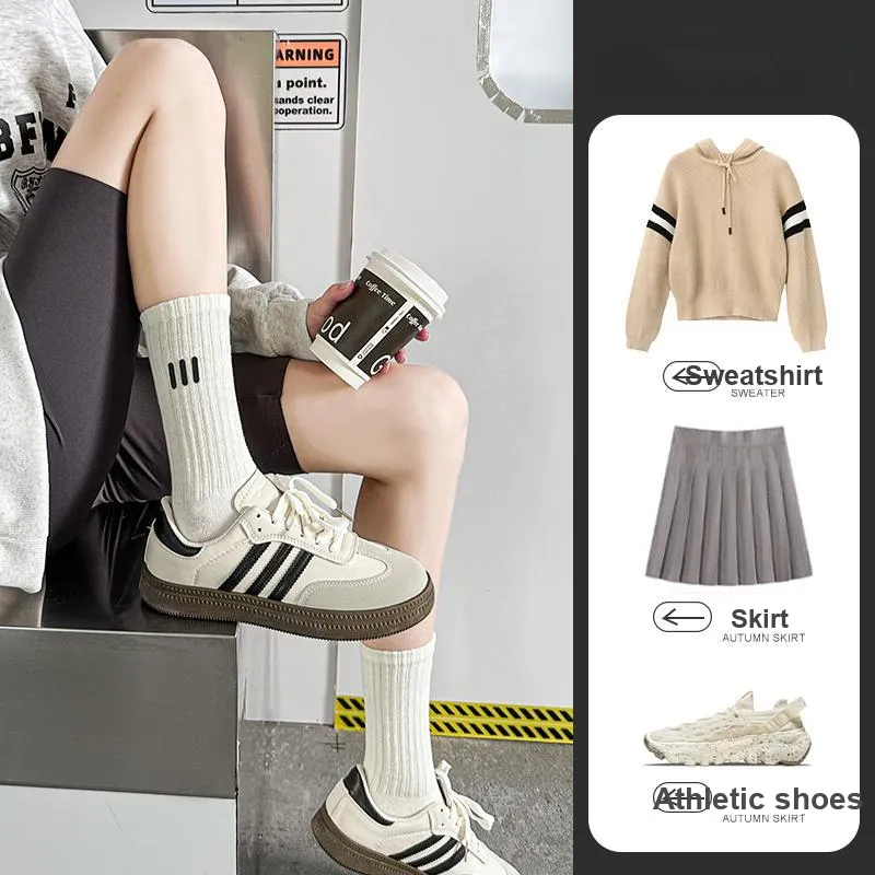 Lan Miao Knee High Socks Women's Combo Set-3