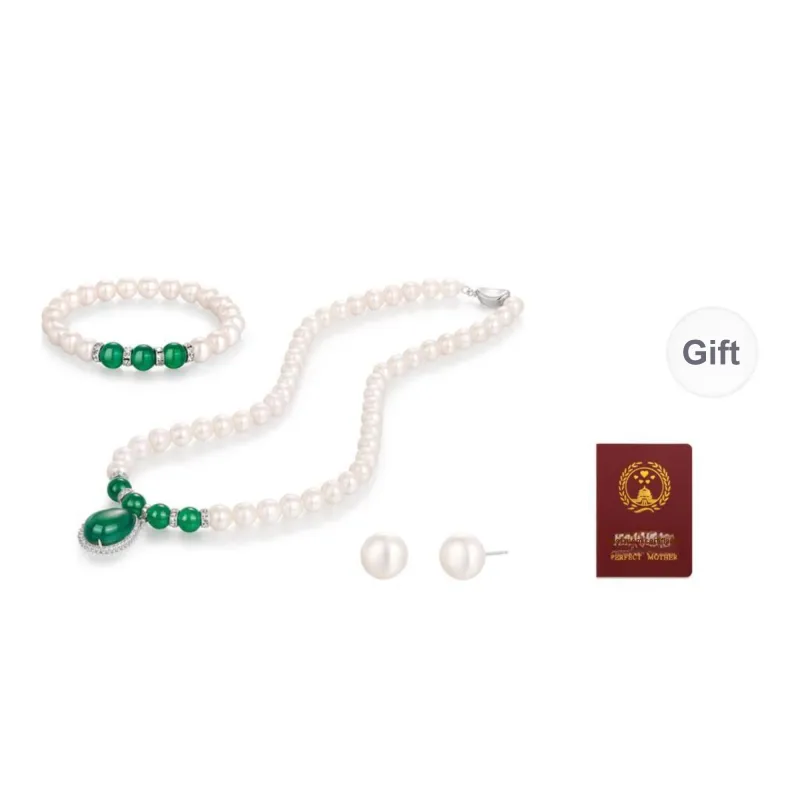 JINLIUFUJIXIANG Pearl Necklaces Unisex-12