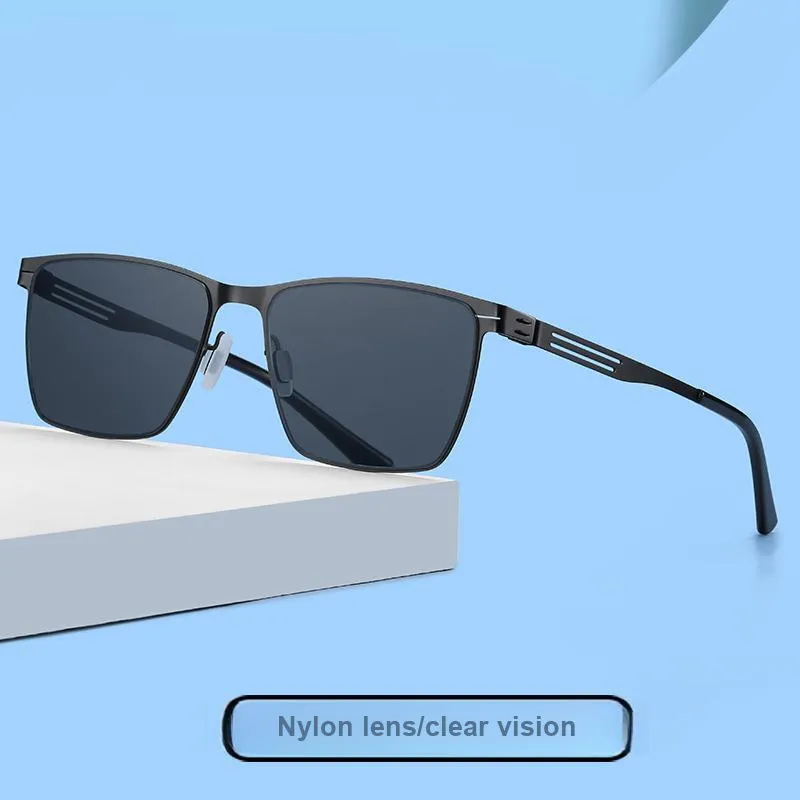 Yamaichi Maru Alloy Rectangular Sunglasses Men's-2