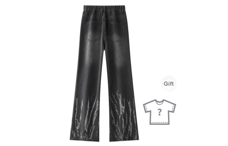 Qnxeey Jeans Unisex-15