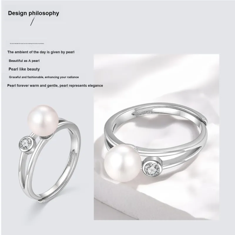LAOMIAO Freshwater Pearl Rings Women's-2