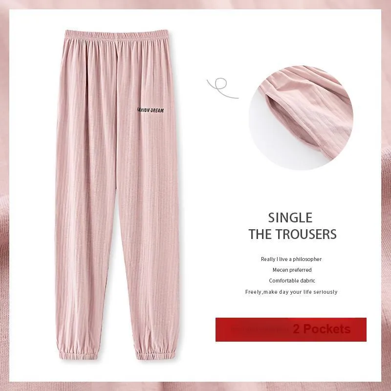 MADALLO Pajama Pants Women's Light Pink-1