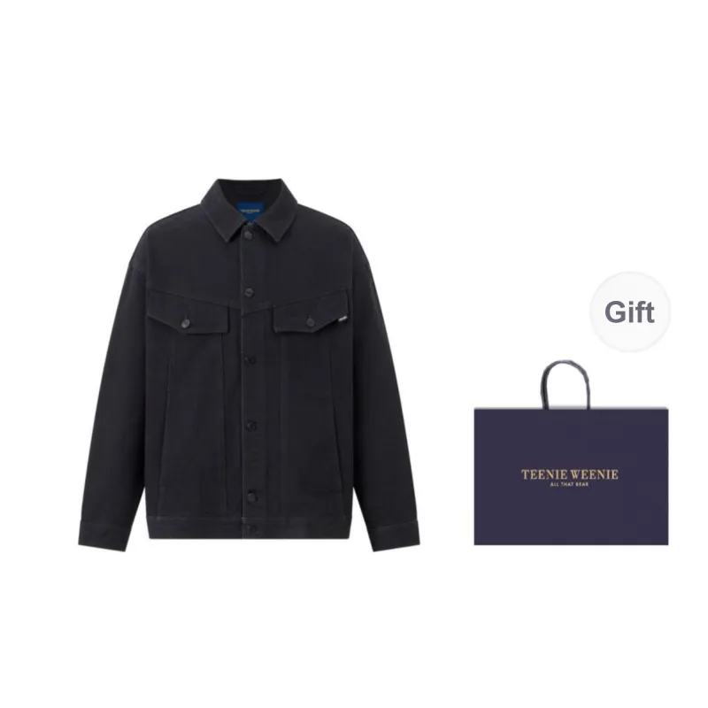 Teenie Weenie Men Denim Series Denim Jacket Unisex Black-8