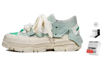 NUTTINESS Skateboard Shoes Unisex Low Top Light Green