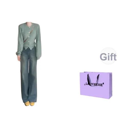 LADYXIEXIE Зеленый Унисекс Трикотаж