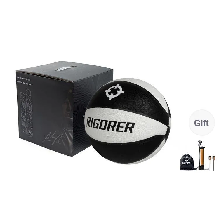 RIGORER PU Basketball Black White Sniper 1 Size 7 Ball Training Unisex-8